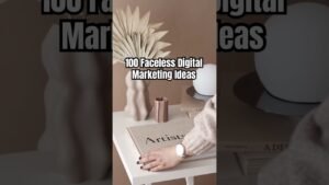 100 Faceless Digital Marketing Ideas #digitalproducts #facelessmarketing #facelesscontent #dfy