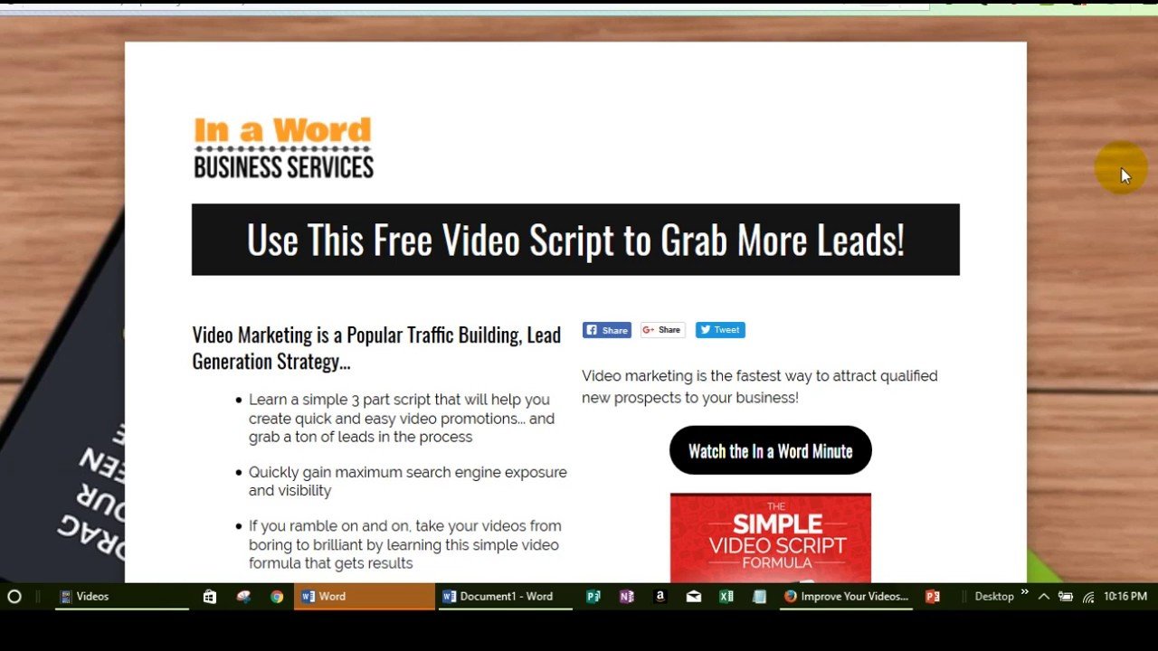 Generate Leads Using a Simple Video Script post thumbnail image