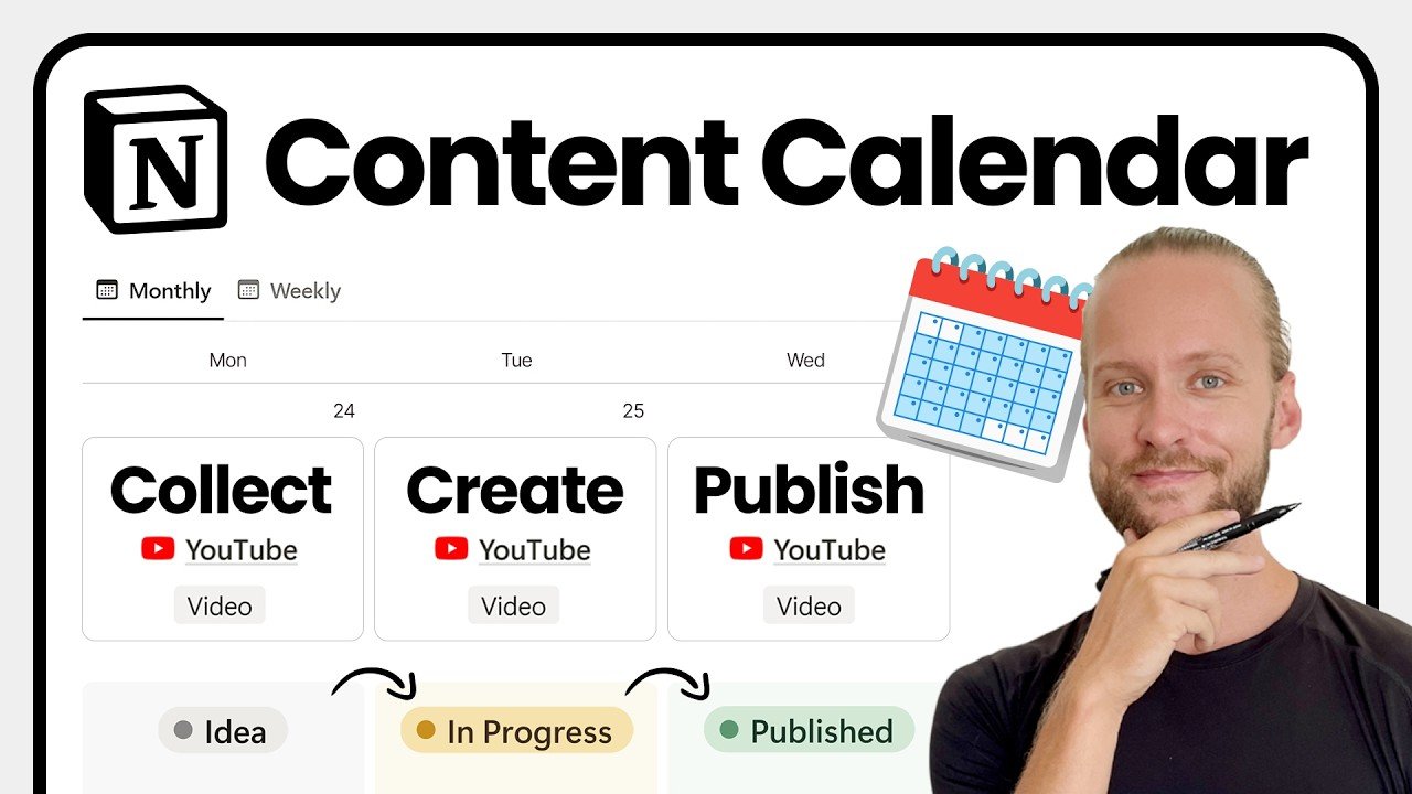 The ULTIMATE Notion Content Calendar | Tutorial + Free Template post thumbnail image